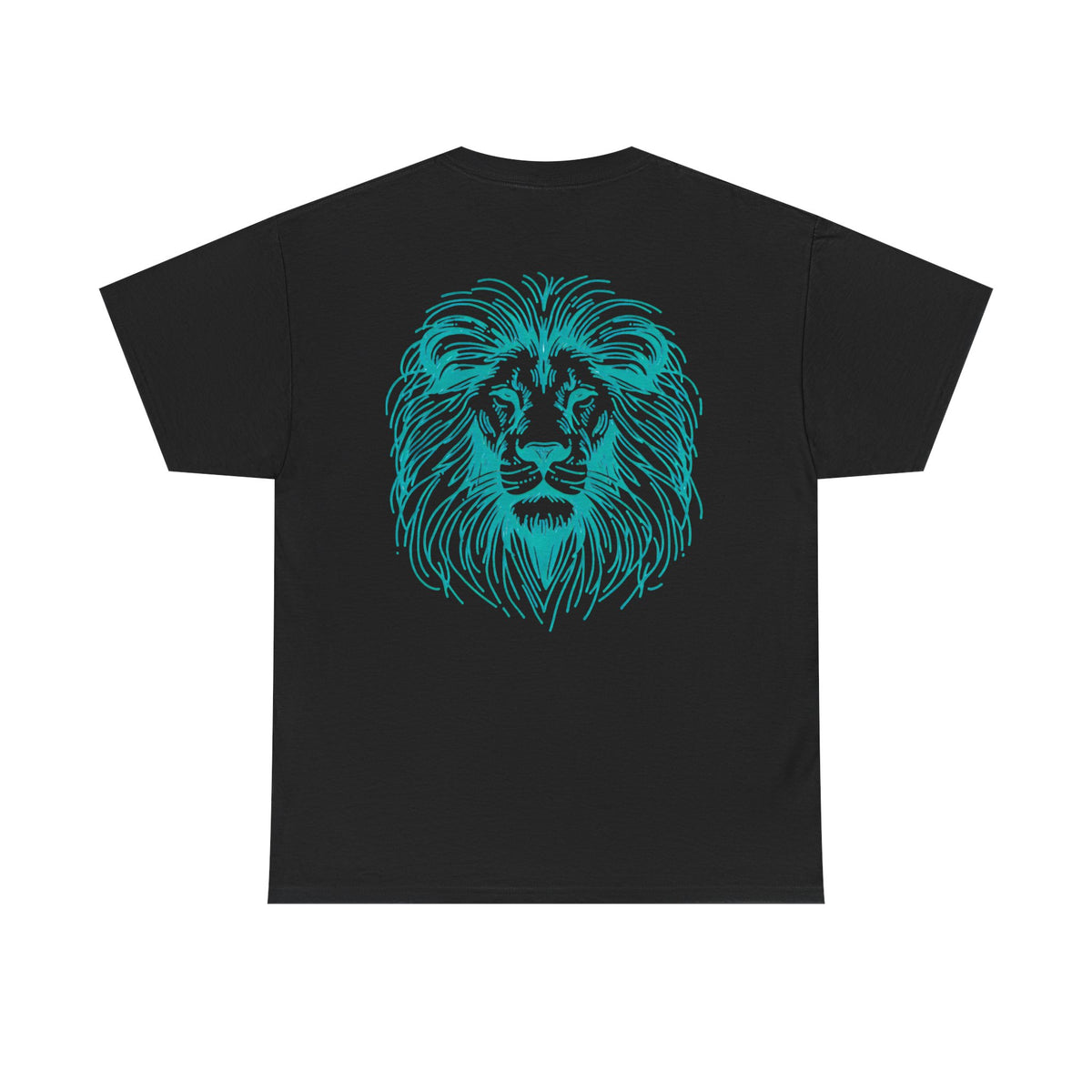 Blue Inverted Lion Tee